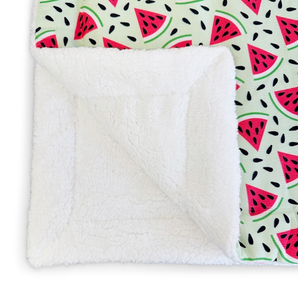 Melon-Tastic Corduroy Luxury Dog Blanket - RichPaw - Melton Fabric Dog Blanket With Fun Designs